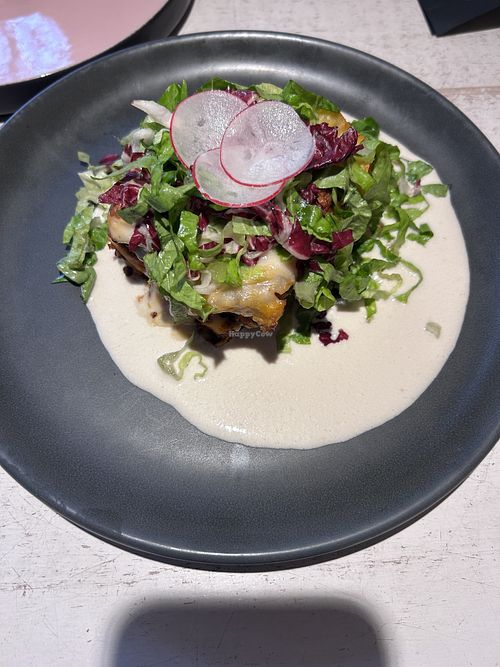 Lentil lasagna  at Vegan Restoran V in Tallinn