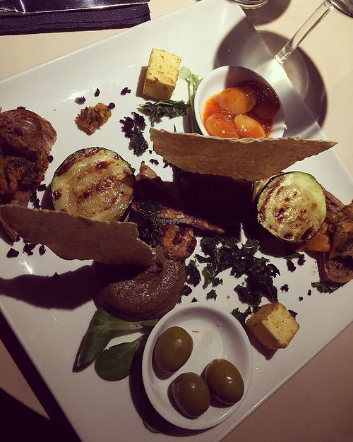sharing platter for starter at Vegan Restoran V in Tallinn