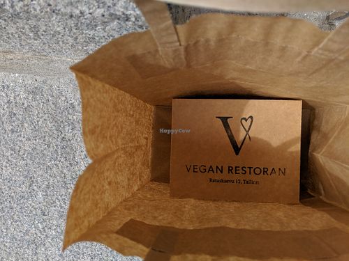 Takeaway dessert! at Vegan Restoran V in Tallinn