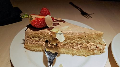 Chocolate-mint cake at Vegan Restoran V in Tallinn