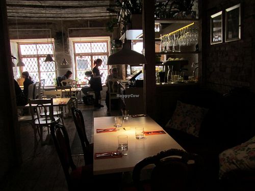 interior view at Vegan Restoran V in Tallinn