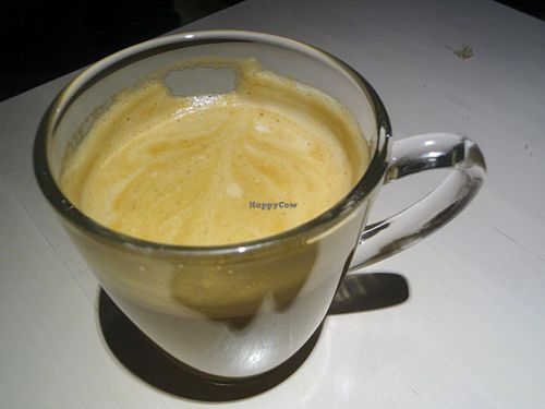 Vegan Irish coffee at Vegan Restoran V in Tallinn