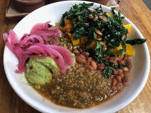 Calabaza y Kale Bowl (vegan - just ask for no crema) at doña in Oakland