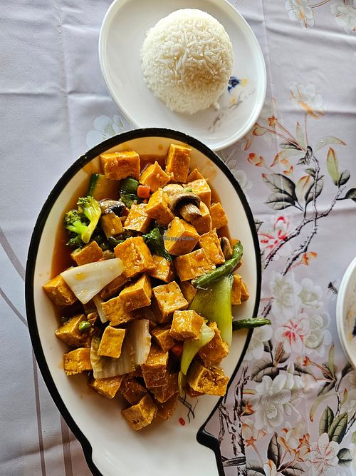 General Tso tofu and veggies at Asian Garden in Mobile
