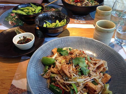 Pad Thai  at Wagamama in Cardiff