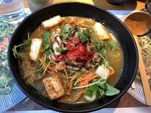 Kare buroso ramen  at Wagamama in Cardiff