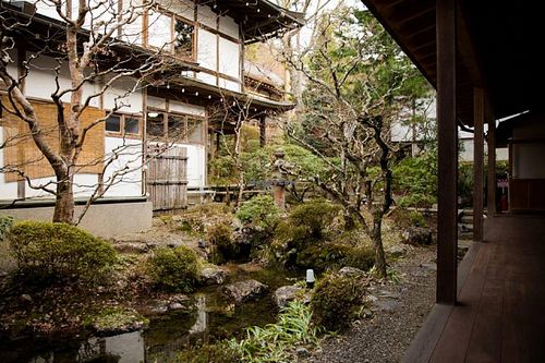 Interior gardens at Ekoin in Koya