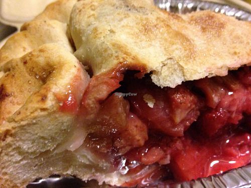 Strawberry rhubarb vegan-licious pie at Pie Shop - H St in Washington