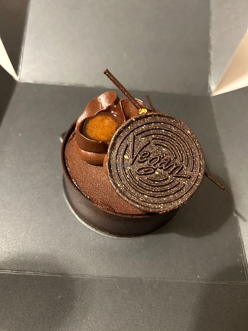 chocolate and hazelnut flavored at Lavonne Café in Bangalore