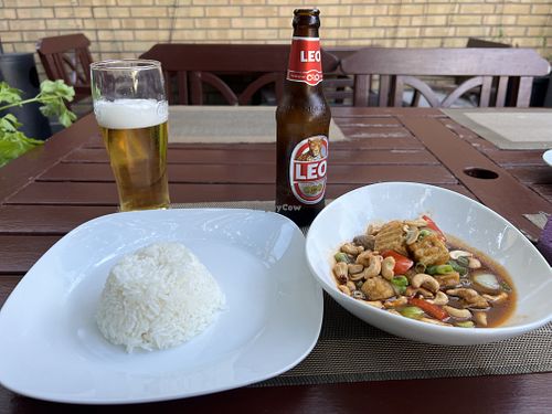 Deep fried tofu with vegetables.  at Thai Time  in Lomma