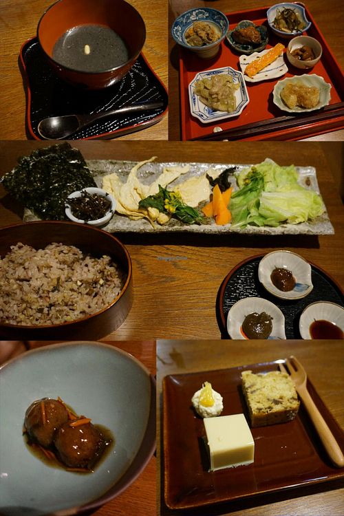 Dinner set Yuba 3500yen. at Itadakizen in Tokyo