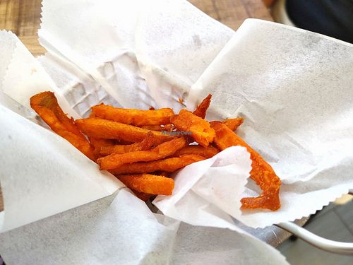 Sweet potatoe fries at Carrot Express - South Beach in Miami Beach