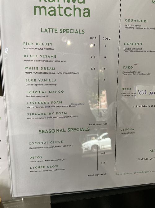   at Karma Matcha in Bruxelles