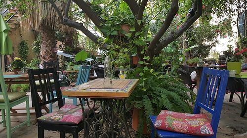 Idyllic lunch venue at Temple Natura in Mallorca