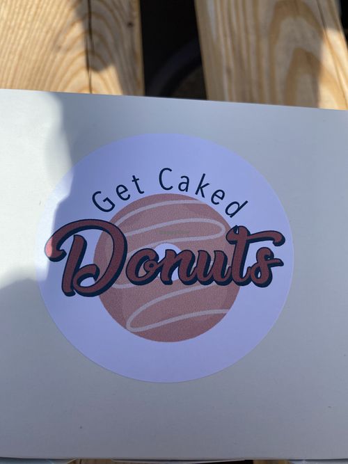 Photo of my box of donuts   at Get Caked Donuts in Summerside