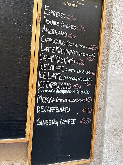 Drinks  at Zagara Juice Bar in Cefalu
