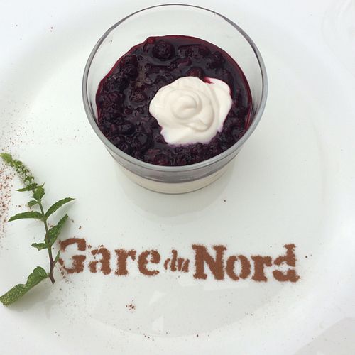 heavenly dessert! at Gare du Nord in Rotterdam