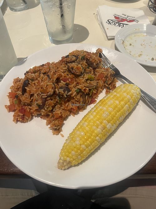 Vegan Jumbalaya  at Drago's Seafood Restaurant at L'Auberge Lake Charles in Lake Charles