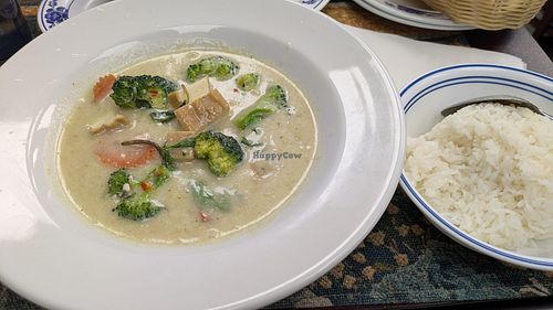 Green curry at Vegan Thai Way in Pacific Grove