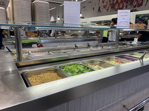 One of several salad bar sections in this supermarket (I think there are 3 “bars” all in the same area.  at Easy Market - Prince Hinoï  in Tahiti