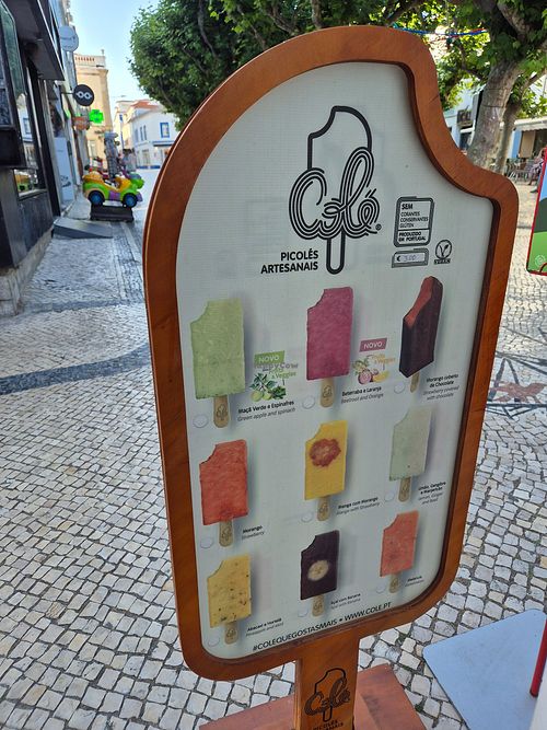 Vegan icecreams at Café Salvador in Lisboa