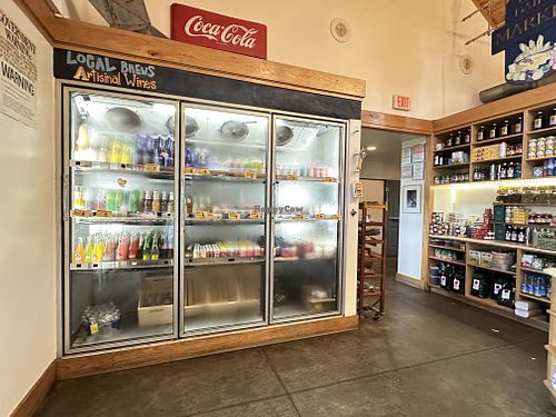 Cold beverages case  at Our Daily Bread Deli in Chatham