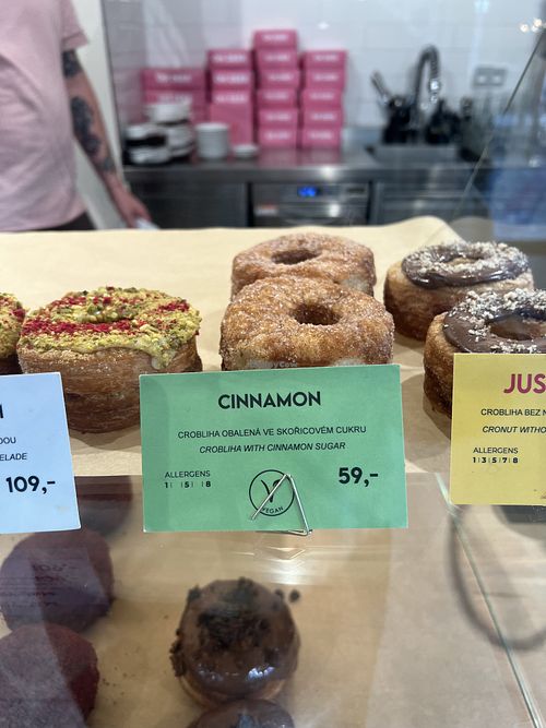 tasty! has 2 vegan options for crobliha  at Oh Deer Bakery in Prague