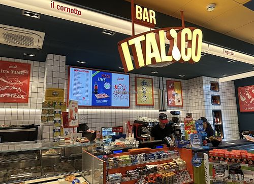 Inside  at bar italico in Toscana