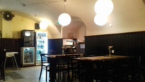 the place at Kozmosz Vegan Etterem in Budapest