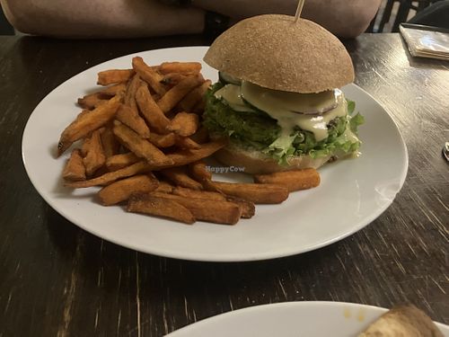   at Kozmosz Vegan Etterem in Budapest