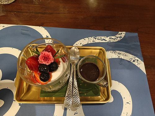 Coconut ice-cream at Baan Landai in Chiang Mai