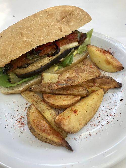 Ciabatta sandwich at PURA in San Isidro