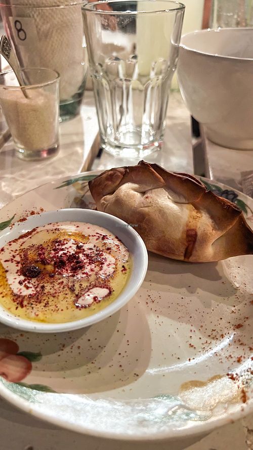 Vegan empanada with fermented cashew cheese  at PURA in San Isidro