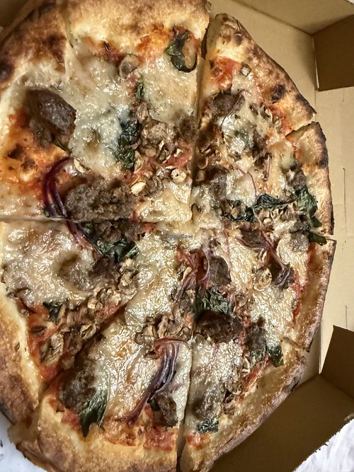 Margherita - vegan plus additional topping   at Fieldwork Brewing Company - Corte Madera in Corte Madera