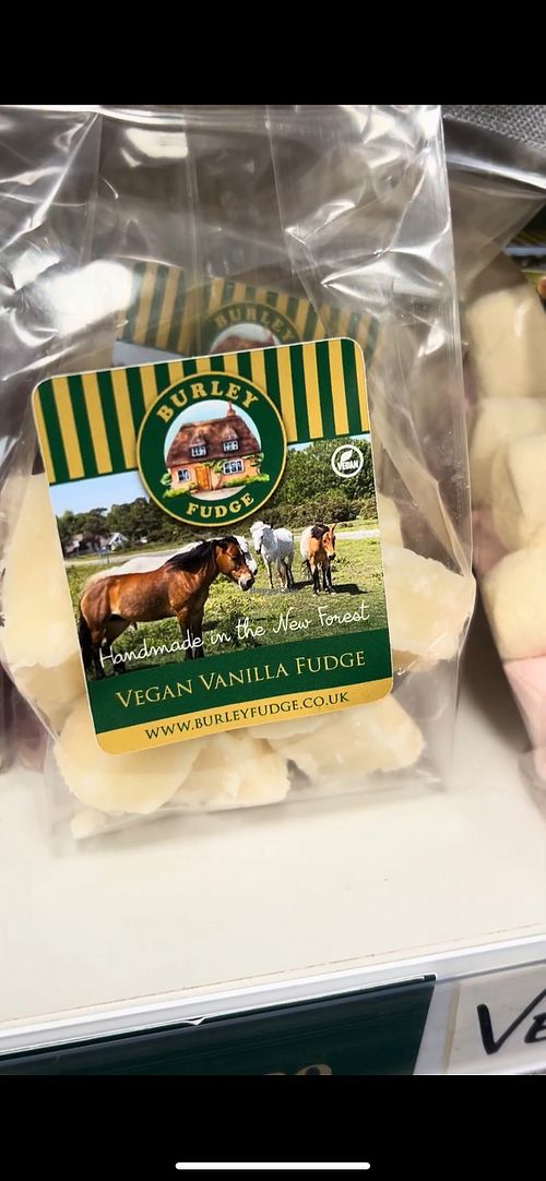 Vegan vanilla fudge  at Burley Fudge in Burley