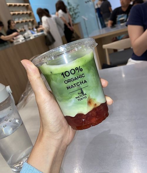 Matcha ichigo (strawberry) latte  at The Matcha Tokyo in Bangkok