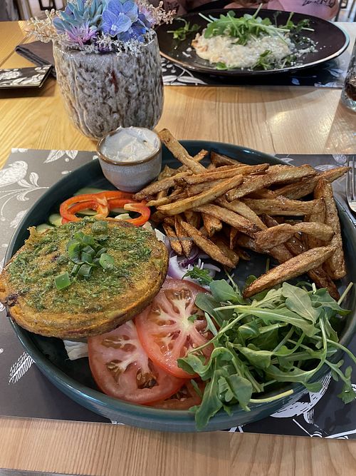 Bean and potato burger  at Restauracja Gardenbistro Sulechów in Województwo Lubuskie