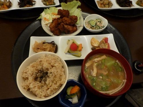 Delicious large meal!! at Komenoko in Tokyo