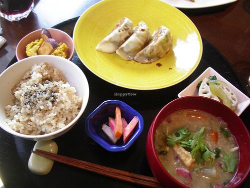 Lunch set. at Komenoko in Tokyo