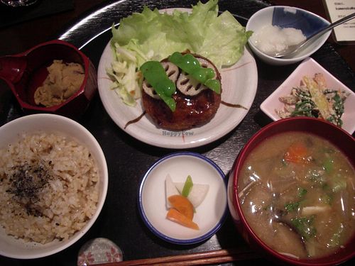 Lunch set. at Komenoko in Tokyo