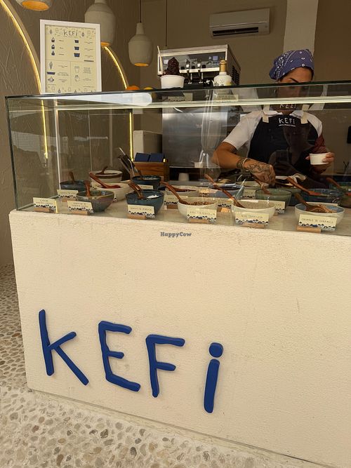 Selection of toppings at Kefi Greek Frozen Yogurt in Valencia