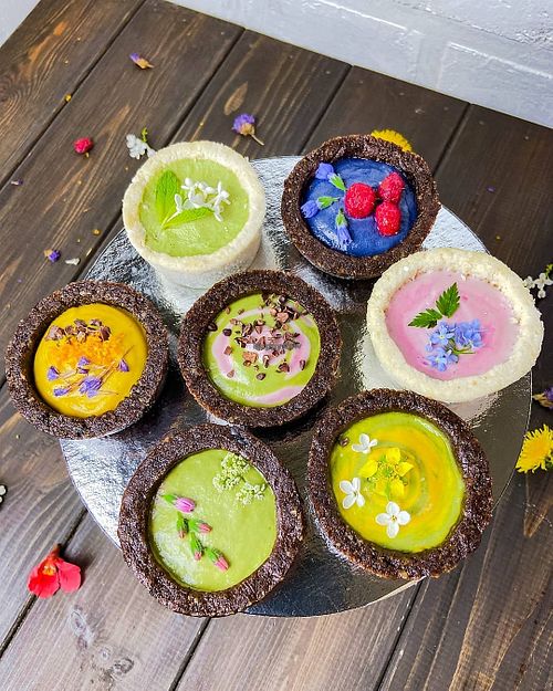 raw desserts at The Green House in Almaty