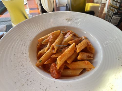 Penne arrabbiata (specify no cheese)   at Fabiani Restaurant & Bar in Kruje
