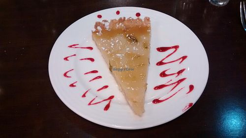 Vegan lemon pie at Caprice Cafe in Paris