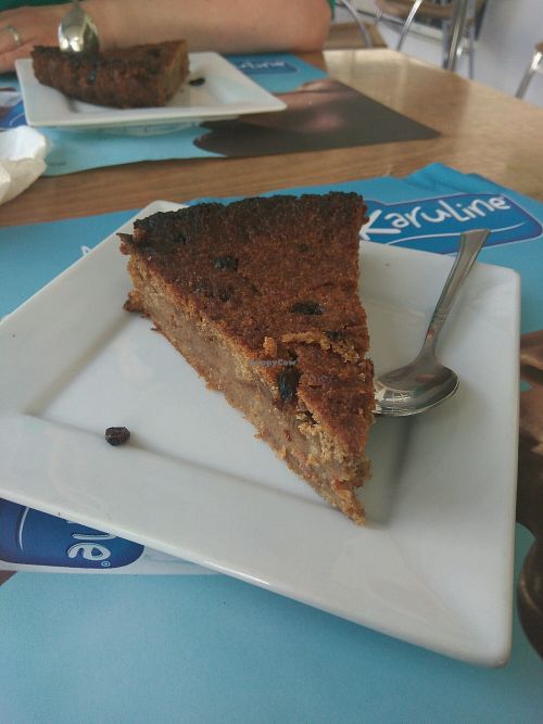 bread pudding at Delices Nature in Pointe-a-pitre