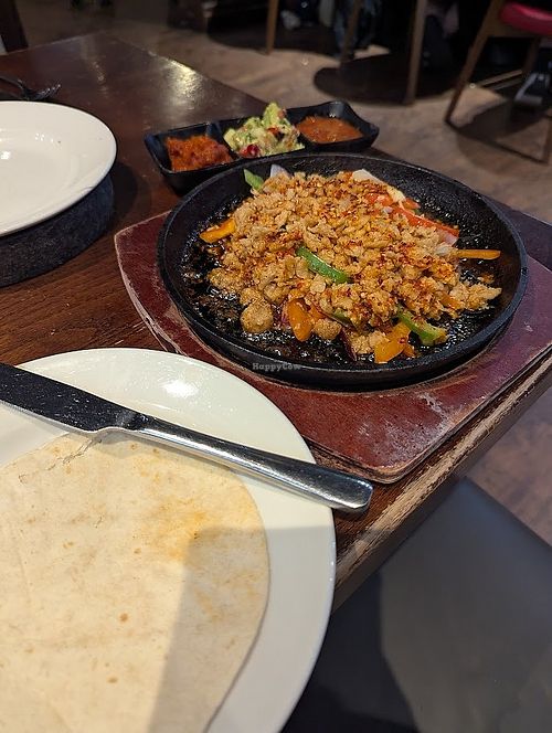 Plant fajitas at TGI Fridays - Meadowhall in Sheffield