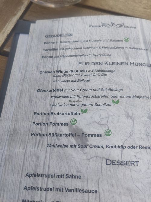Bratkartoffeln not vegan anymore at Fasan Stube in Hamburg