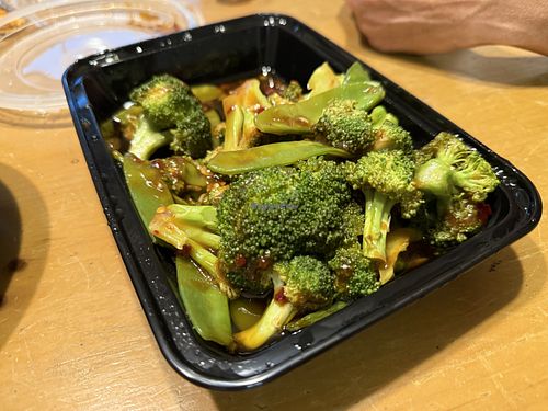 Broccoli and Snow Peas in Garlic Sauce   at Wasabi Chinese & Japanese Restaurant in West Chester