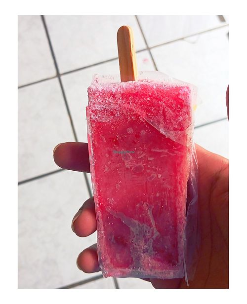 Paleta de Ciruela (Plum Popsicle) at HELADOS YOLA in Baja California Sur