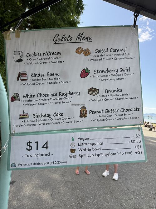 Any of the menu items can be made vegan!  at Thai Affair Rolled Gelato in Vancouver